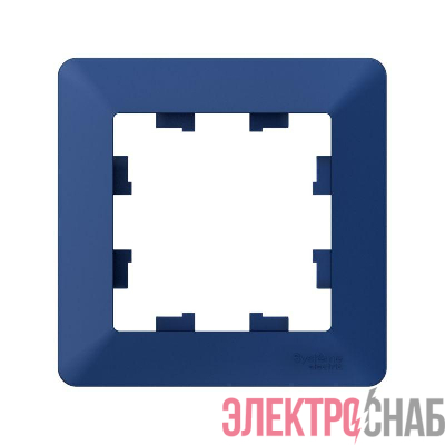 Рамка 1-м AtlasDesign Air аквамарин/дым. черн. SE ATN221101