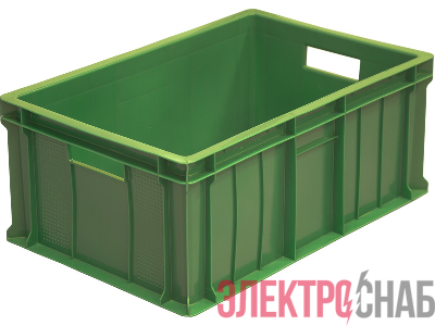 Ящик 600х400х250 сплошной  зелёный 204 204
