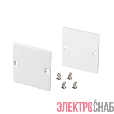 Заглушка SL-LINE-3638-LW WHITE глухая металл (уп.2шт) Arlight 040252(1)