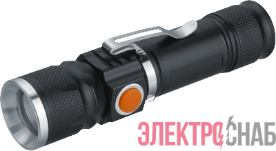 Фонарь аккумуляторный ручной 95 551 NPT-CM18-ACCU 3 реж. 1LED 5Вт Li-ion 3.7В 1200мА.ч алюм. Navigator 95551