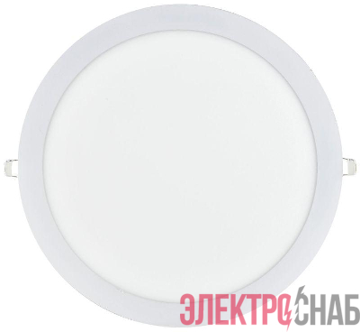 Светильник светодиодный ДВО 1610 24Вт 6500К IP20 встраив. круг бел. IEK LDVO0-1610-1-24-6500-K01