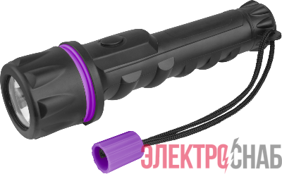 Фонарь светодиодный ручной 90 862 OPT-R01-2AA пласт.+рез.1LEDх0.5 Вт 1реж. 40лм IP54 ОНЛАЙТ 90862
