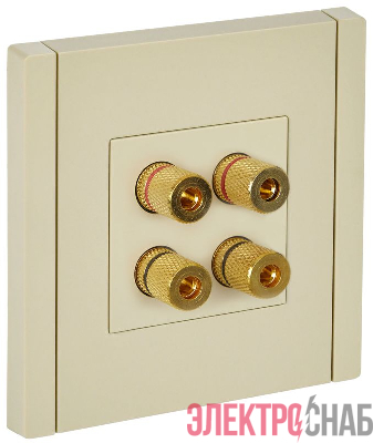 Аудиорозетка 4-м FORTE&PIANO FP439 ваниль IEK FP-S40-K10