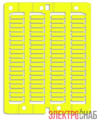 Маркировка для провода жесткая для трубочек 4х15мм желт. (уп.2000шт) DKC NUT15Y