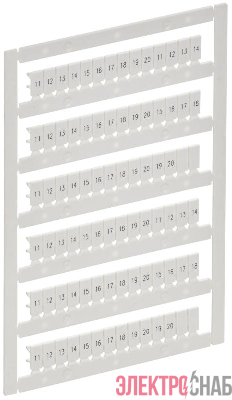 Маркер для CTS/CP 2.5кв.мм "11-20" ARMAFIX IEK AF-CT10D-M-D25-02