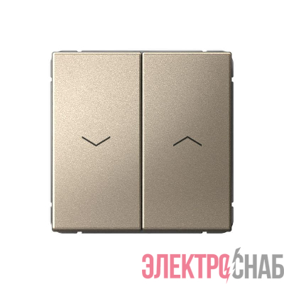 Выключатель для жалюзи 2-кл. ArtGallery 2х (сх. 4) 10А механизм шампань SE GAL000519