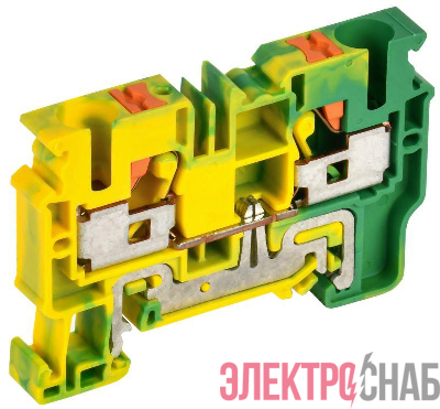 Колодка клеммная CP-PEN земля 10кв.мм жел./зел. IEK YCT21-00-K52-010