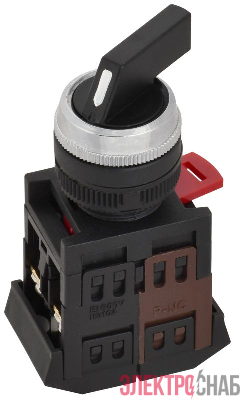 Переключатель АLС-22 2 фикс. полож. I-O 1НО+1НЗ черн. GENERICA BSW10-ALC-2-K02