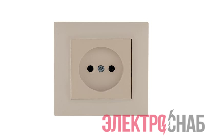 Розетка 1-м Karea RIZZ без заземл. крем Makel 88010022