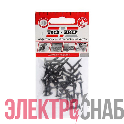 Саморез 3.5х25 гипсокартон-металл (уп.40шт) пакет Tech-Krep 102378