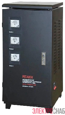 Стабилизатор напряжения АСН-15000/3 3ф 15кВт IP20 электромех. Ресанта 63/4/5
