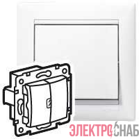 Переключатель проходной 2-кл. СП Valena 10А IP31 механизм бел. (DIY-упак.) IEK 694266