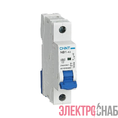 Выключатель автоматический модульный 1п B 20А 6кА NB1-63 (R) CHINT 179604