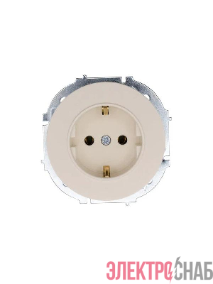 Розетка 1-м OSEN IP20 16А с заземл. ПБТ механизм сл. кость LEZARD 743-9088-122B