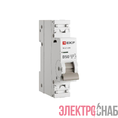 Выключатель автоматический 1п B 50А 4.5кА ВА 47-63N PROxima EKF M634150B