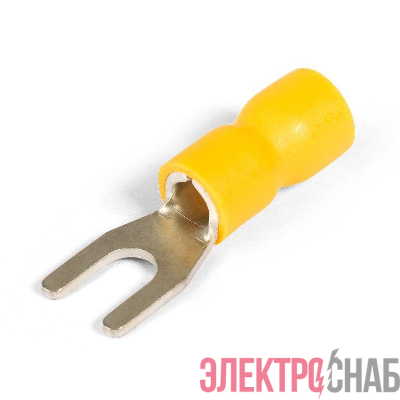 Наконечник кабельный вилочный изолированный НВИ 6.0-4 EasyFix КВТ 90904