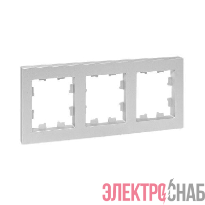 Рамка 3-м Эпика пластик алюм. EKF UP1-FPA-03