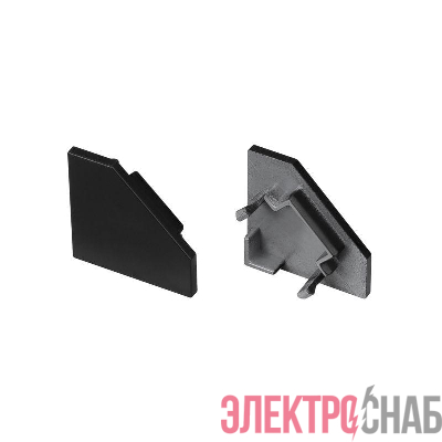 Заглушка SL-KANT-H18 FLAT BLACK глухая пластик (комплект) Arlight 049431