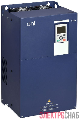 Преобразователь частоты K750 380В 3ф 75-90кВт 150-176А со встроен. тормозом ONI K750-33-7590TM