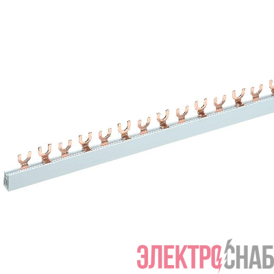 Шина соединительная типа FORK вилка 2Р 63А 1м Rexant 11-2233