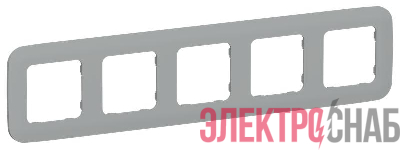 Рамка 5-м СП FLITE РУ-5-А-ФлС сер. IEK FI-M52-31-20-K03