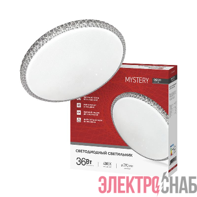 Светильник светодиодный DECO MYSTERY 36Вт 4000К 3240лм 230В 510х70мм IN HOME 4690612063423