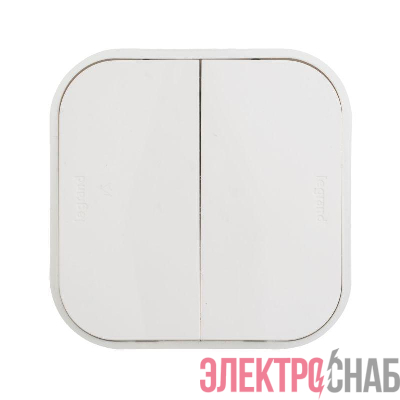 Выключатель 2-кл. ОП Quteo 10А IP20 10AX бел. IEK 782202