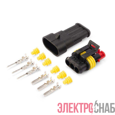 Разъем герметичный автомобильный РГА-3П КВТ 89505