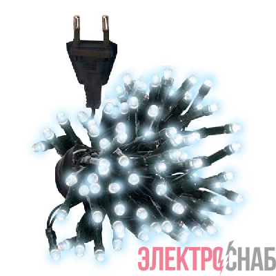 Гирлянда AC-G02-80W 80LED 8.8м 8реж. 220В бел. ФАZА 5047716