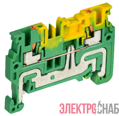 Колодка клеммная CP-PEN земля 1.5кв.мм жел./зел. IEK YCT21-00-K52-001