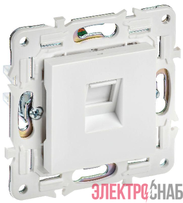 Розетка компьютерная RJ45 кат.5E SKANDY SK-K01W арктич. бел. IEK SK-K10-1-K01