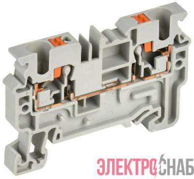 Колодка клеммная CP 4кв.мм сер. IEK YCT20-00-K03-004