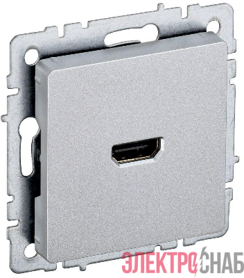 Розетка СП BRITE HDMI РHDMI-0-БрА механизм алюм. IEK BR-H10-K47