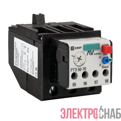 Реле тепловое РТЭ 50-70 16-25А AVERES EKF rel-50-70-16-25-av