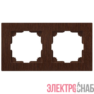 Рамка 2-м СП Accent 6-502-10 венге Intro Б0063754