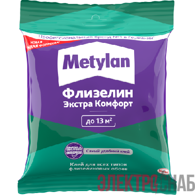 Клей обойный Метилан Флизелин Экстра Комфорт 90г (пакетик) Момент Б0059303