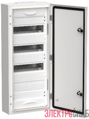 Корпус металлический ЩРн-48 (1х48) 710х310х140 IP54 бел. (одна дверь) TITAN 5 IEK TI5-50-N-048-54