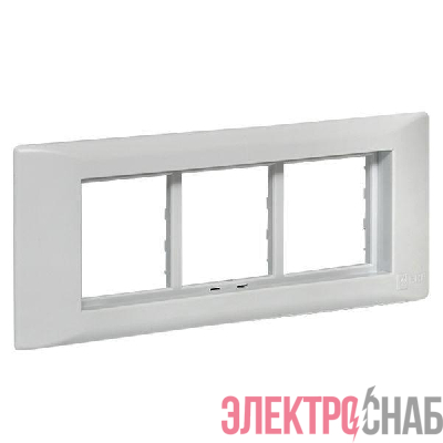 Рамка+суппорт на 6 мод. (3 поста) для парапетного кабельного канала C-Line EKF sup-6-105-50