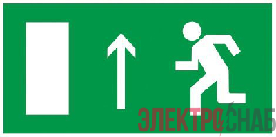 Этикетка самоклеящаяся 200х100мм "Направление к эвакуационному выходу прямо" IEK YPC30-2010NEV-PRM