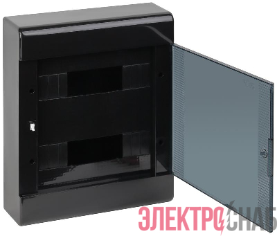 Щиток ОП Тусо 24мод. с двер. 370х302х95мм черн. Ruvinil 68324Ч