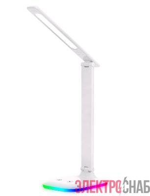 Светильник настольный UF-746 C01 LED 10Вт 3 уровня яркости ССТ RGB основание бел. Ultraflash 14476