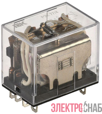 Реле РЭК 77-4(LY4) с инд. 10А 24В DC IEK RRP10-4-10-024D-LED