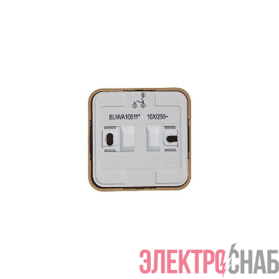 Выключатель 2-кл. ОП Blanca 10А IP20 (сх. 5) 250В с подсветкой с изолир. пластиной ясень SE BLNVA105115
