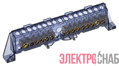 Шина нулевая N в комб. изол. "Стойка" 8х12-8+8-Ч TEKFOR IEK TF-NN20-88-DP-K02