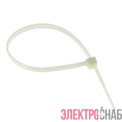Хомут кабельный 2.5х180 нейл. бел. (уп.100шт) EKF plc-c-2.5x180