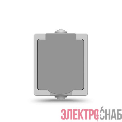 Розетка Аллегро с заземл. защ. шторки с крышкой IP54 сер. UNIVersal 1282