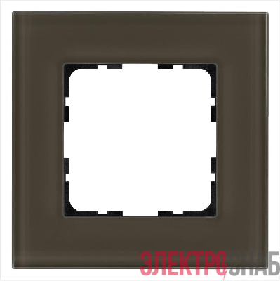 Рамка 1-м G-Glass стекло каперсовый Jasmart G1001GT