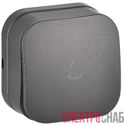 Выключатель 1-кл. ОП GLORY ВСс20-1-0-ХСм 10А самовозврат. сталь матов. IEK EVH14-K46M-10