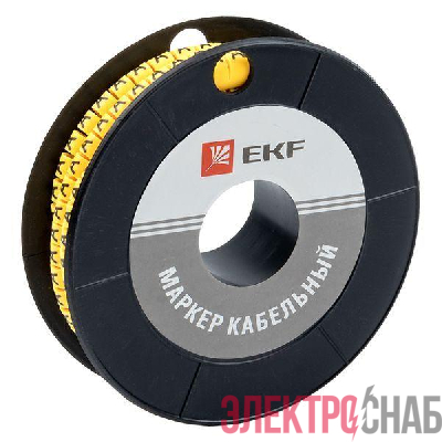 Маркер каб. 1.5кв.мм "А" (к-1000ед) (ЕС-0) EKF plc-KM-1.5-A