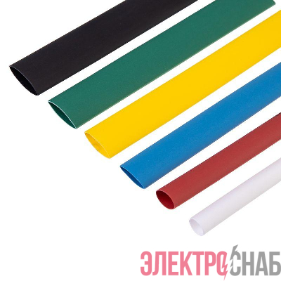 Набор трубок термоусадочных №3 MULTICOLOR ТУТ нг (уп.13шт по10см) Rexant 29-0103